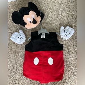 Mickey Mouse costume.